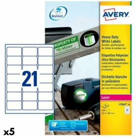 Etichette per Stampante Avery Bianco 20 Fogli 63,5 x 38,1 mm (5 Unità) di Avery, Etichette adesive e adesivi - Rif: S8426130,...