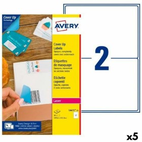 Drucker-Etiketten Avery L4611 Weiß 25 Blatt 199,6 x 143,5 mm (5 Stück) von Avery, Klebeetiketten und Aufkleber - Ref: S842614...