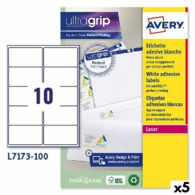 Etiquetas para Impressora Avery L7173 Branco 100 Folhas 99,1 x 57 mm (5 Unidades) de Avery, Etiquetas adesivas e autocolantes...