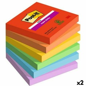 Sticky Notes Post-it Super Sticky Multicolour 6 Pieces 76 x 76 mm (2 Units) by Post-it, Self-Stick Notes - Ref: S8426205, Pri...