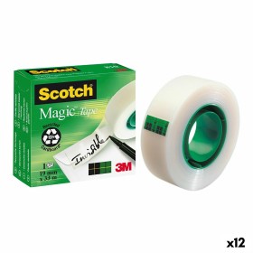 Klebeband Scotch Magic Durchsichtig Weiß 19 mm x 33 m (12 Stück) von Scotch, Klebebänder - Ref: S8426239, Preis: 32,45 €, Rab...