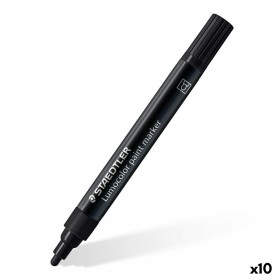 Marcatore permanente Staedtler Lumocolor Nero (10 Unità) di Staedtler, Pennarelli indelebili e marcatori - Rif: S8426384, Pre...