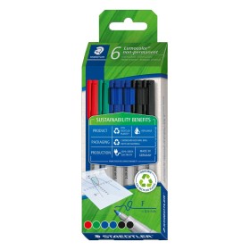 Set of Markers Staedtler Lumocolor 6 Pieces Multicolour by Staedtler, Drawing materials - Ref: S8426428, Price: 12,28 €, Disc...