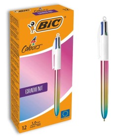 Pen Bic Gradient Multicolour 0,32 mm (12 Pieces) by Bic, Retractable Ballpoint Pens - Ref: S8426450, Price: 30,12 €, Discount: %