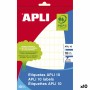 Etiquetas adesivas Apli Branco 10 Folhas 8 x 12 mm (10 Unidades) de Apli, Etiquetas adesivas e autocolantes - Ref: S8426472, ...