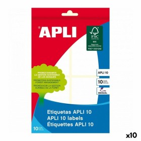 Etiquetas Apli 10 120 Peças Branco 10 Folhas 36 x 40 mm (10 Unidades) de Apli, Etiquetas adesivas e autocolantes - Ref: S8426...