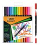 Set of Felt Tip Pens Bic Intensity 12 Pieces Multicolour | Tienda24 - Global Online Shop Tienda24.eu