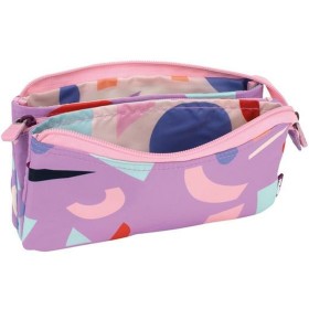 School Case Milan Animals Violet 22 x 12 x 4 cm by Milan, Pencil cases - Ref: S8426984, Price: 13,53 €, Discount: %