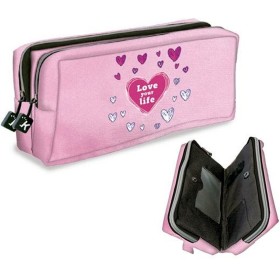 Trousse d'écolier SENFORT Tie Dye Rose de SENFORT, Trousses - Réf : S8427198, Prix : 13,78 €, Remise : %