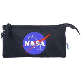 Dreifaches Mehrzweck-Etui DOHE Nasa Logo Schwarz von DOHE, Federmäppchen - Ref: S8427236, Preis: 14,28 €, Rabatt: %