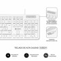 Clavier Subblim SUBKBC0SSK51 Blanc Espagnol Qwerty de Subblim, Claviers - Réf : M0313599, Prix : 9,14 €, Remise : %