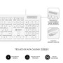 Clavier Subblim SUBKBC0SSK51 Blanc Espagnol Qwerty de Subblim, Claviers - Réf : M0313599, Prix : 9,14 €, Remise : %