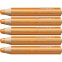 Colouring pencils Stabilo Woody Orange 3-in-1 (5 Units) | Tienda24 - Global Online Shop Tienda24.eu