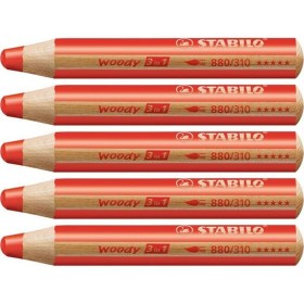 Colouring pencils Stabilo Woody 3-in-1 (5 Units) by Stabilo, Drawing materials - Ref: S8427706, Price: 8,18 €, Discount: %