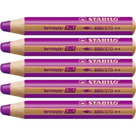 Crayons de couleur Stabilo Woody Lila 3-en-1 (5 Unités) de Stabilo, Matériel de dessin - Réf : S8427709, Prix : 8,18 €, Remis...