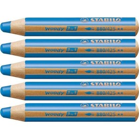 Crayons de couleur Stabilo Woody Bleu 3-en-1 (5 Unités) de Stabilo, Matériel de dessin - Réf : S8427712, Prix : 8,18 €, Remis...