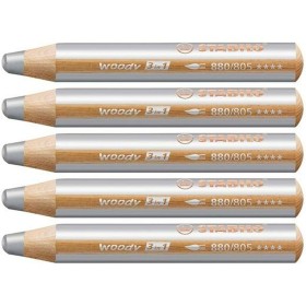 Crayons de couleur Stabilo Woody Argenté 3-en-1 (5 Unités) de Stabilo, Matériel de dessin - Réf : S8427719, Prix : 8,18 €, Re...