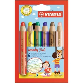 Crayons de couleur Stabilo Woody 3 in 1 3-en-1 Multicouleur de Stabilo, Matériel de dessin - Réf : S8427721, Prix : 9,93 €, R...