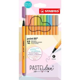 Set of Felt Tip Pens Stabilo Pen 68 brush Case Multicolour | Tienda24 - Global Online Shop Tienda24.eu