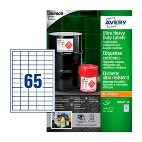 Etisuettes Avery Blanc Papier 50 Volets 38 x 21,2 mm de Avery, Étiquettes adhésives et autocollants - Réf : S8427838, Prix : ...