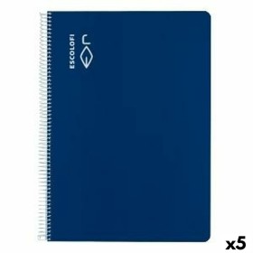 Caderno ESCOLOFI Azul A4 Din A4 40 Folhas (5 Unidades) de ESCOLOFI, Cadernos de argolas - Ref: S8427994, Preço: 20,12 €, Desc...