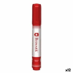 Marcatore permanente Bismark Rosso 1,5 mm (12 Unità) di Bismark, Pennarelli indelebili e marcatori - Rif: S8428328, Prezzo: 6...