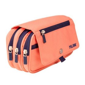 School Case Milan Serie1918 Pink 13 x 24 x 10 cm by Milan, Pencil cases - Ref: S8428905, Price: 15,74 €, Discount: %