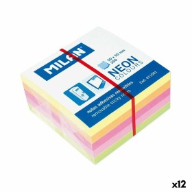 Sticky Notes Milan Neon colours Multicolour 50 x 50 mm (12 Units) by Milan, Self-Stick Notes - Ref: S8429131, Price: 15,19 €,...