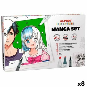 Set of Felt Tip Pens Alpino Manga Color Experience (8 Units) by Alpino, Permanent Markers & Marker Pens - Ref: S8429222, Pric...