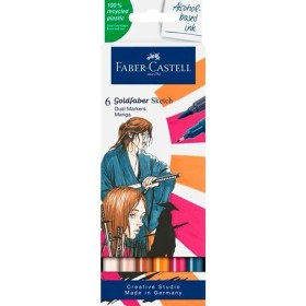 Set di Pennarelli Faber-Castell Pitt Artist Fumetti, disegni e manga Confezione Nero (5 Unità) | Tienda24 - Global Online Shop Tienda24.eu