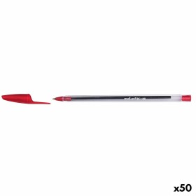 Pen Bic Cristal Soft Red Transparent 1-2 mm 50 Pieces (50 Units) | Tienda24 - Global Online Shop Tienda24.eu