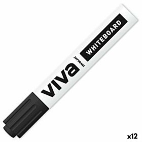 Liquid chalk marker Pentel Maxiflo MWL-5S Black (12 Pieces) | Tienda24 - Global Online Shop Tienda24.eu