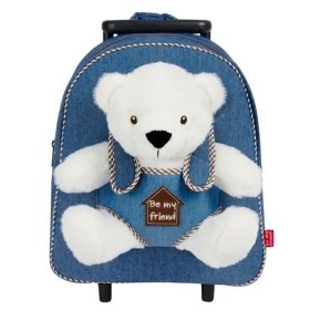 School Rucksack with Wheels Perletti Perry 38 x 28 x 11 cm Polar bear by Perletti, Children's Backpacks - Ref: S8430188, Pric...