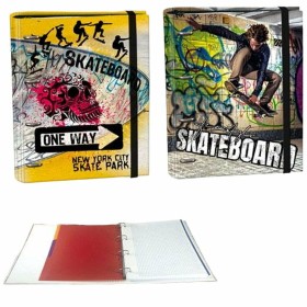 Raccoglitore ad anelli SENFORT Skateboard Multicolore A4 di SENFORT, Armadi schedari - Rif: S8430509, Prezzo: 12,79 €, Sconto: %