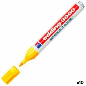 Permanent marker Edding 3000 Yellow (10 Units) by Edding, Permanent Markers & Marker Pens - Ref: S8430823, Price: 28,34 €, Di...