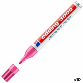 Marqueur permanent Edding 3000 Rose (10 Unités) de Edding, Marqueurs indélébiles & Stylos-marqueurs - Réf : S8430826, Prix : ...