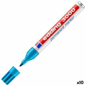 Permanent marker Edding 3000 Light Blue (10 Units) by Edding, Permanent Markers & Marker Pens - Ref: S8430827, Price: 28,34 €...