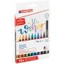 Felt-tip pens Edding 1340 Glitter Brush Multicolour 10 Pieces | Tienda24 - Global Online Shop Tienda24.eu