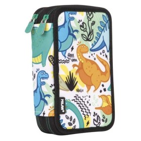 Plumier double Milan Dinosaures 19,5 x 13 x 5 cm de Milan, Trousses - Réf : S8431365, Prix : 21,43 €, Remise : %