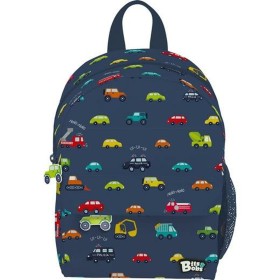 School Bag Bits&Bobs Cars Navy Blue 28,5 x 21,5 x 10 cm by Bits&Bobs, Children's Backpacks - Ref: S8431796, Price: 18,78 €, D...