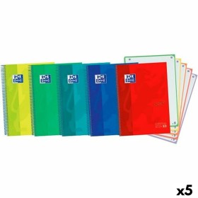 Caderno Oxford Ebook5 Touch Multicolor A4+ 120 Folhas (5 Unidades) de Oxford, Cadernos de argolas - Ref: S8432002, Preço: 37,...