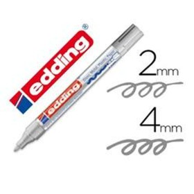 Dauermarker Edding Silberfarben 2-4 mm (10 Stück) von Edding, Permanent-Marker - Ref: S8432348, Preis: 5,57 €, Rabatt: %