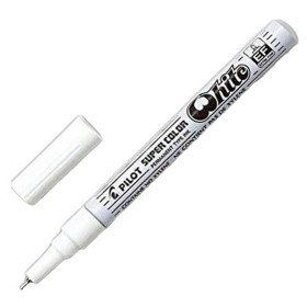 Permanent marker Pilot Super Color White 0,5 mm Disposable by Pilot, Permanent Markers & Marker Pens - Ref: S8433202, Price: ...