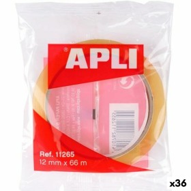 Ruban adhésif Apli Transparent 12 mm 66 m (36 Unités) de Apli, Rubans adhésifs - Réf : S8433877, Prix : 32,07 €, Remise : %