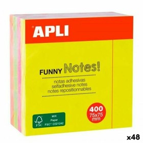 Sticky Notes Apli Funny Multicolour 75 x 75 mm (48 Units) by Apli, Self-Stick Notes - Ref: S8433886, Price: 116,43 €, Discoun...