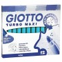 Conjunto de Canetas de Feltro Giotto Turbo Maxi Azul celeste (5 Unidades) | Tienda24 - Global Online Shop Tienda24.eu