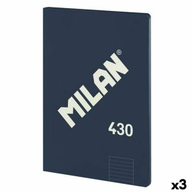 Carnet Milan 430 Bleu A4 48 Volets 21 x 29,7 cm (3 Unités) de Milan, Cahiers à spirales - Réf : S8434003, Prix : 7,11 €, Remi...