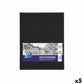 Bloco de desenho Oxford Preto A4 96 Folhas (5 Unidades) de Oxford, Papel de desenho - Ref: S8434032, Preço: 45,95 €, Desconto: %