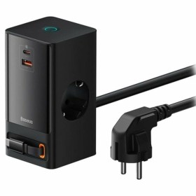 Wall Charger LEOTEC GaN Black 65 W | Tienda24 Tienda24.eu