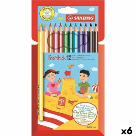 Crayons de couleur Stabilo Trio Tick Multicouleur (6 Unités) de Stabilo, Matériel de dessin - Réf : S8434281, Prix : 32,37 €,...